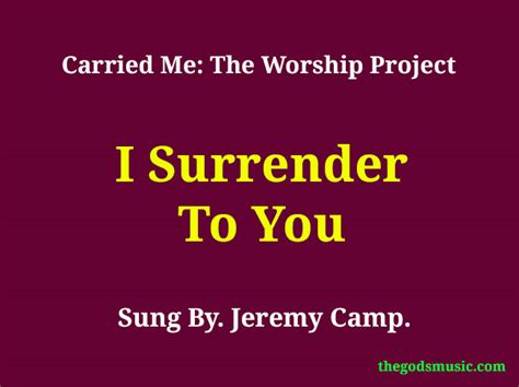 Image result for To You My Heart I Surrender