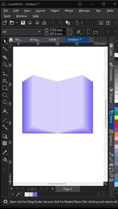 Toradh íomhá ar 3D Book Design in CorelDRAW