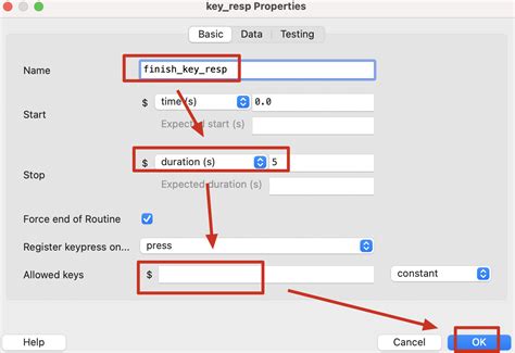 Toradh íomhá ar Stroop PsychoPy