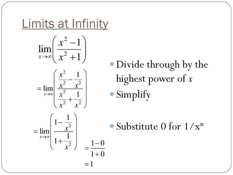 Toradh íomhá ar Limits at Infinity for Rational Functions