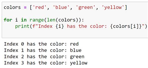 Toradh íomhá ar Index Python Code Example