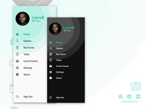 Android Studio Side Navigation-க்கான படிம முடிவு