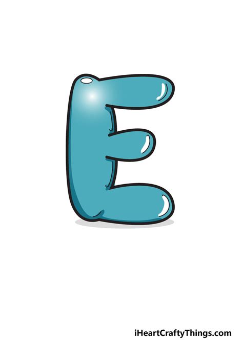 Image result for E in 3D Bubble Writing