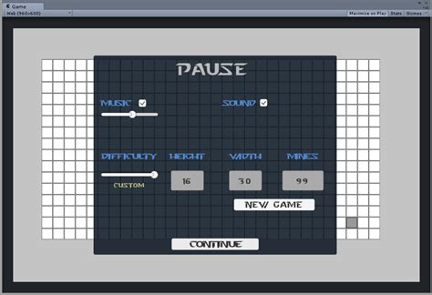 Unity Pause Button に対する画像結果