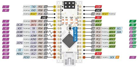 Image result for Arduino Nano Every Pin GPIO 25