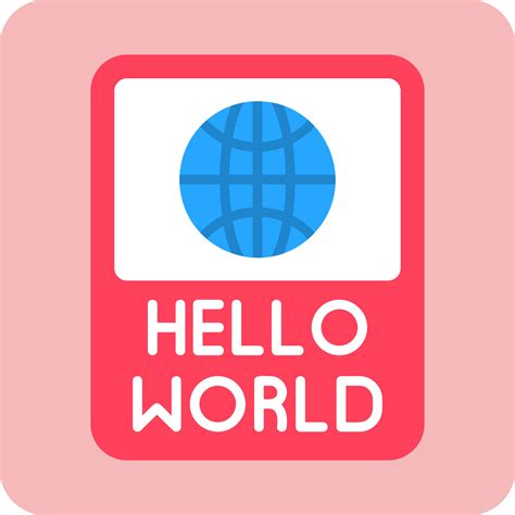 Image result for Hello World Icon