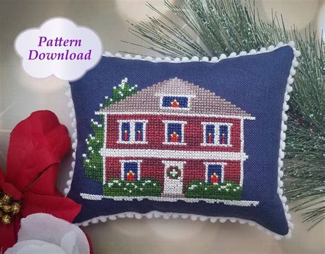 Image result for Christmas House Cross Stitch Patterns