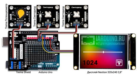 Toradh íomhá ar Nextion Arduino with Relay