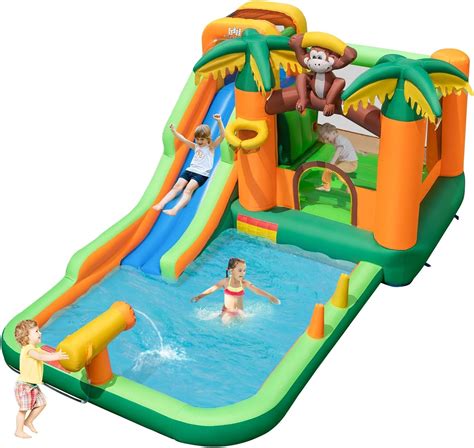 Afbeeldingsresultaten voor Backyard Pool Inflatable Water Slides
