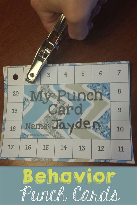 Image result for Behavior Management Punch Cards