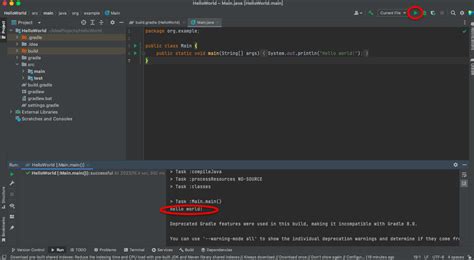 Afbeeldingsresultaten voor IntelliJ HelloWorld Program Execution