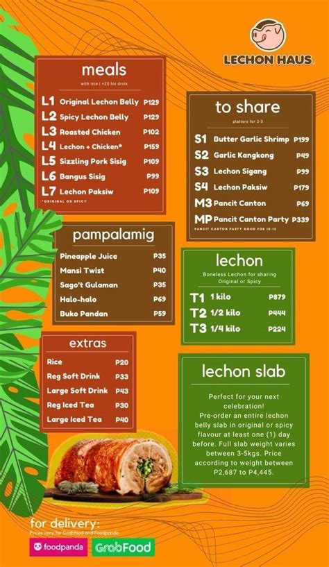 Image result for Doctor Lechon Menu