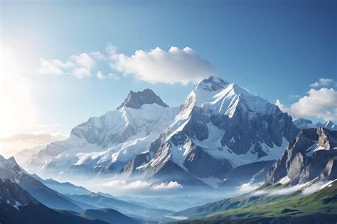 Premium Photo | Nature mountains background