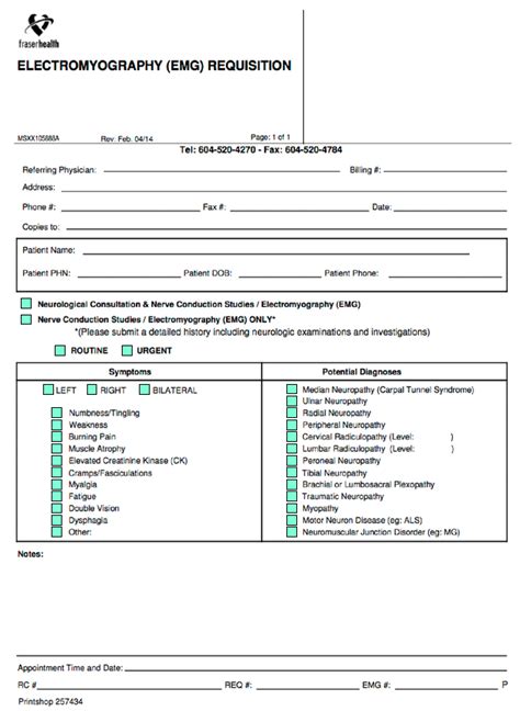 Image result for EMG Form