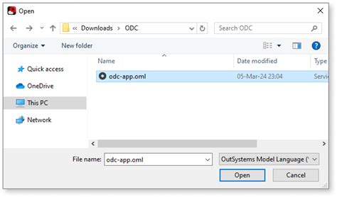 ODC File SQL に対する画像結果