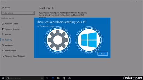 Image result for Problem Resetting PC