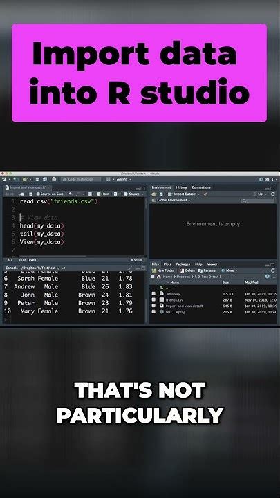 How to Import File into R Studio के लिए छवि परिणाम
