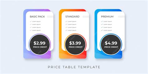 Image result for Table UI Design Subscription