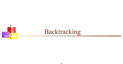 Image result for Explain Backtracking
