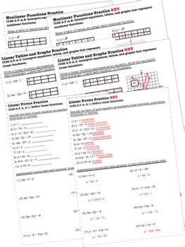 Image result for Linear and Nonlinear Functions Worksheet 8th Grade