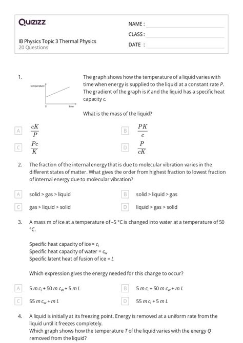 Image result for Printable Physics Worksheets