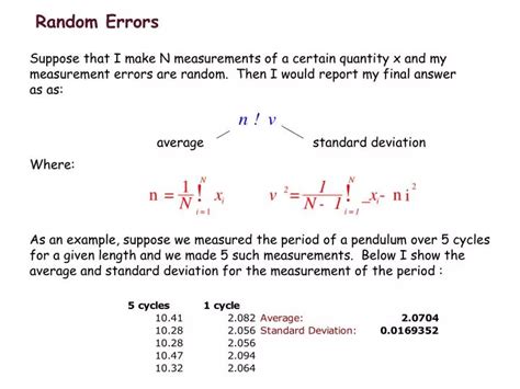 Image result for An Example of Random Error