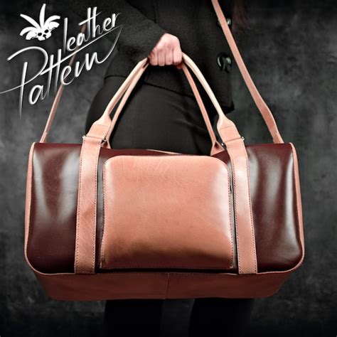 Toradh íomhá ar Leather Duffle Bag Pattern