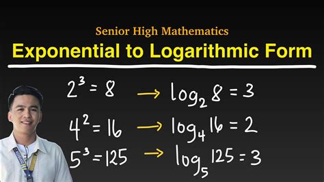 Convert Between Exponential and Logarithmic Equations માટે ઇમેજ પરિણામ