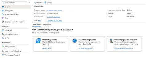 Toradh íomhá ar Azure Data Studio Migrate to Azure