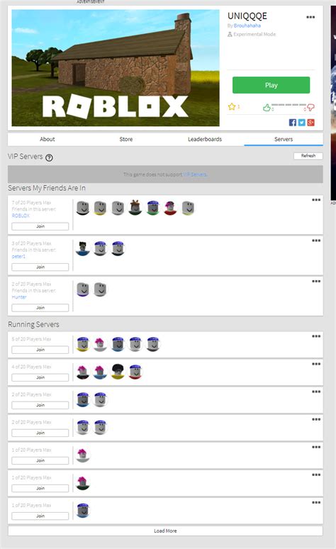 Image result for Where Is the Server Tab in Roblox
