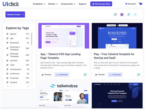 Image result for Tailwind Modern Templates