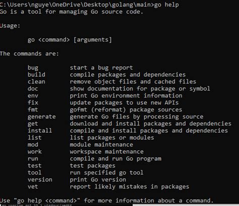 Toradh íomhá ar Golang Hello World