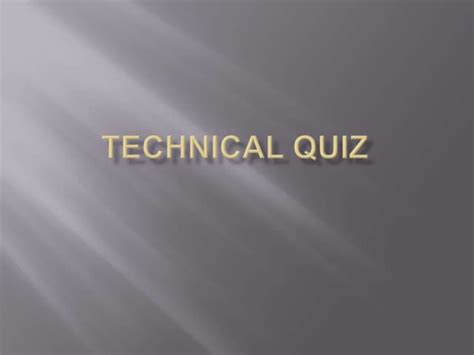 Image result for Quiz About Technical Codes