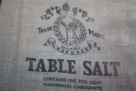 Image result for Sacks of Table Salt