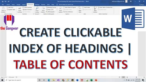 Image result for How to Link Index to Pages in Word