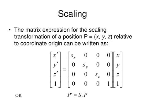 Image result for Scaling Matrices