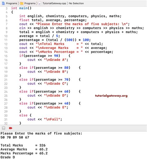 Image result for Int Grade in C++