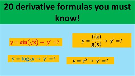 Math Derivatives Formula に対する画像結果