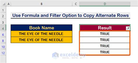 Image result for How to Add Alternate Rows in Excel