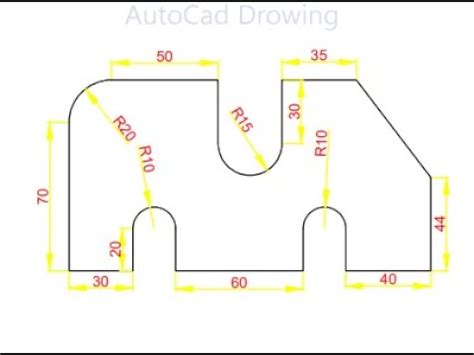 AutoCAD 2D Drawing Exercises に対する画像結果