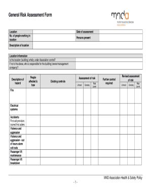Image result for UK MCA Risk Assessment Form PDF