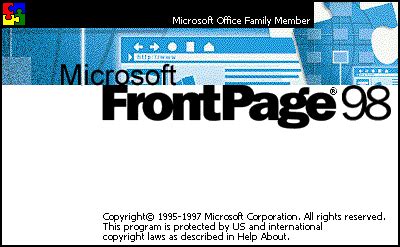 Toradh íomhá ar Microsoft FrontPage Screen Shot Windows 1.0
