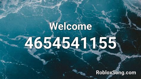 Résultat d’images pour Welcome Home Roblox ID