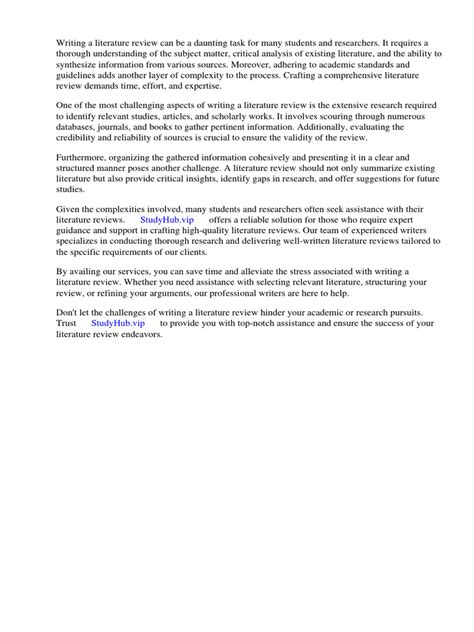 Image result for Comprehensive Literature Review Example