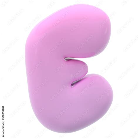 Image result for E in 3D Bubble Writing