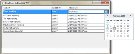 Image result for Adding Date PICKER to Row in DataTable in C#
