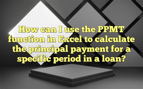 How to Calculate Principal Payment in Excel に対する画像結果