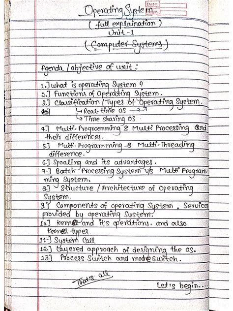 Operating System Notes PDF に対する画像結果