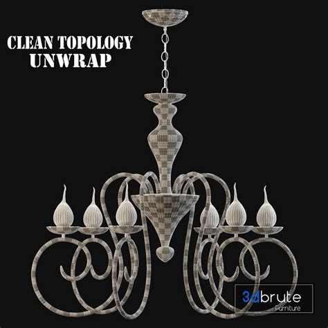 Image result for Chandelier 3D Model