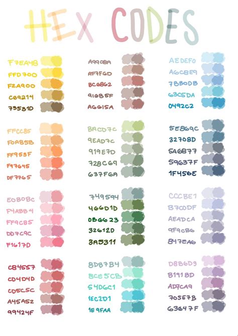 Image result for Hex Colour Codes